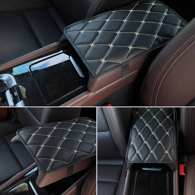 Auto Parts Armrest Box Car Anti-wear Box Cover Car Protection Pad Car Interior Modification Supplies Microfiber Leather