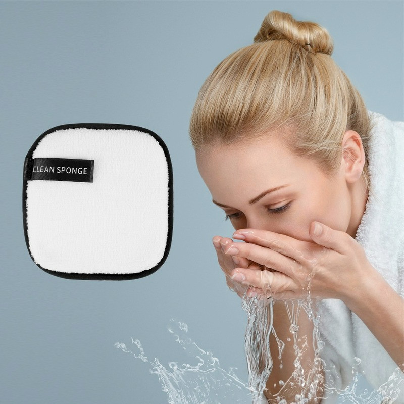 1/4 tk meigieemalduspuhv Kahepoolse näoga mikrokiust korduvkasutatav näorätik jumestussalvrätikud, pestavad puuvillased padjad Nahahoolduspuhv