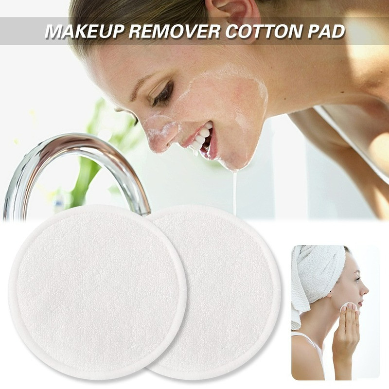 1/5 vnt. daugkartinio naudojimo makiažo šalinimo pagalvėlės, plaunamos, minkštos bambukinės medvilnės pagalvėlės Valomasis veido pagalvėlė Kosmetikos priemonė grožio odai priežiūra