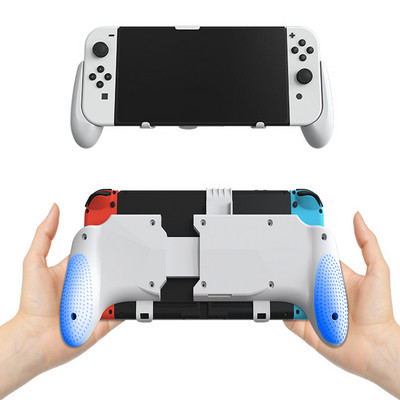 3 vienā Ergonomisks roktura rokturis Nintend Switch OLED/Switch Lite ievelkamiem rokturiem Teleskopisks noņemams roktura statīvs