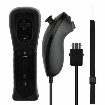 Ново дистанционно управление с контролер Nunchuck за конзола Wii Безжичен геймпад с Motion Plus за управление на игри Nintendo Wii
