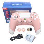 Pink Color BT vezeték nélküli játékvezérlő joystick PS4-hez konzolos játékvezérlő Switch PC-hez Android IOS mobileszközökhöz Tartozékok