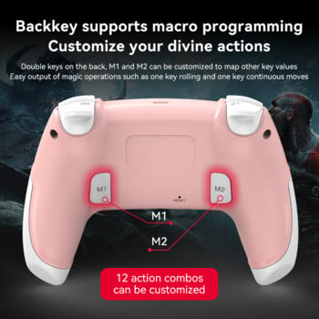 Pink Color BT Wireless Gamepad Joystick για PS4 Console Gaming Controller για Switch PC Android IOS Κινητές συσκευές Αξεσουάρ