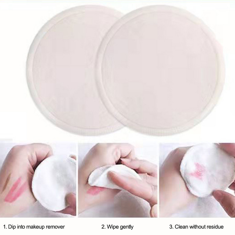 12 tk korduvkasutatavad bambusest meigieemaldajad vatipadjad koos pesukotiga Pestav ümmargune puhastav puuvillane meigieemaldusvahend