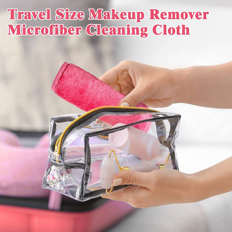1 vnt Daugkartinio naudojimo makiažo valiklis vatos pagalvėlės Makiažo trintukas Mikropluošto veido rankšluostis Veido valymo servetėlės Odos priežiūra Grožio įrankiai