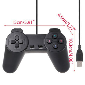 Για Windows PC/Raspberry Remote Gamepad Joystick USB Ενσύρματο χειριστήριο παιχνιδιών Joypad για φορητό επιτραπέζιο υπολογιστή 1,5 εκατ.