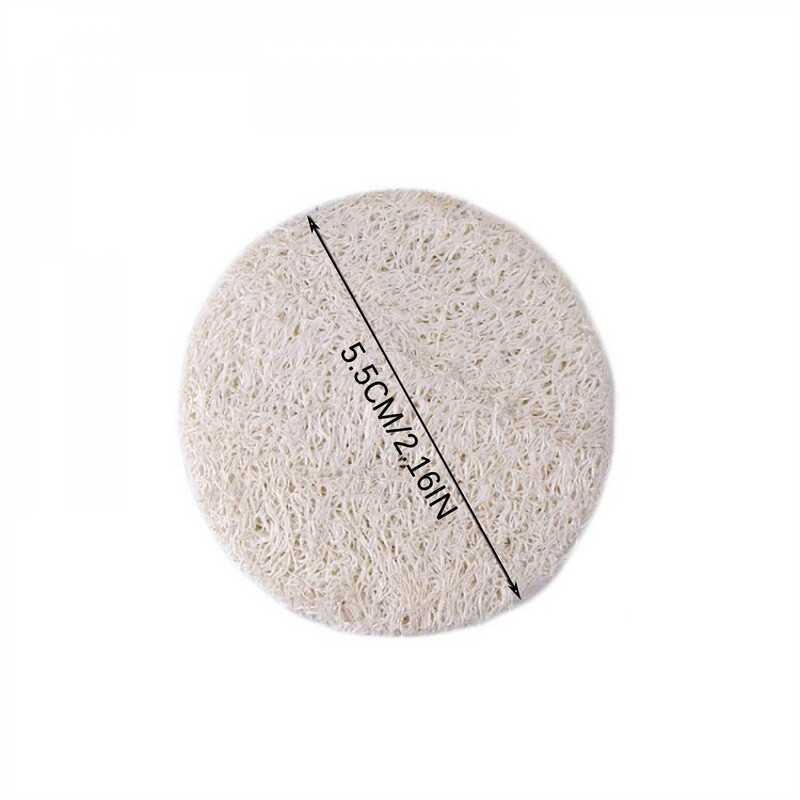 10 τμχ Natural Loofah Luffa Sponge Απολέπιση Μπάνιου Σφουγγάρι ντους Ποδιών Scrubber Προσώπου Βούρτσα καθαρισμού Τρίψιμο ντεμακιγιάζ