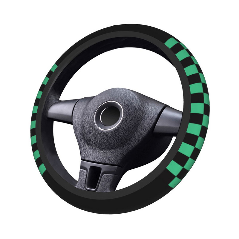 37-38 Car Steering Wheel Cover Demon Slayer Anime Universal Kimetsu No Yaiba Kamado Tanjirou Αξεσουάρ αυτοκινήτου με στυλ αυτοκινήτου