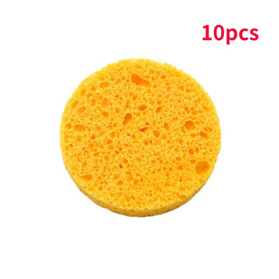 Pad naturaalsest puidumassist käsnast meigieemaldaja Puhastuskäsnaga kokkusurutud näokäsnad