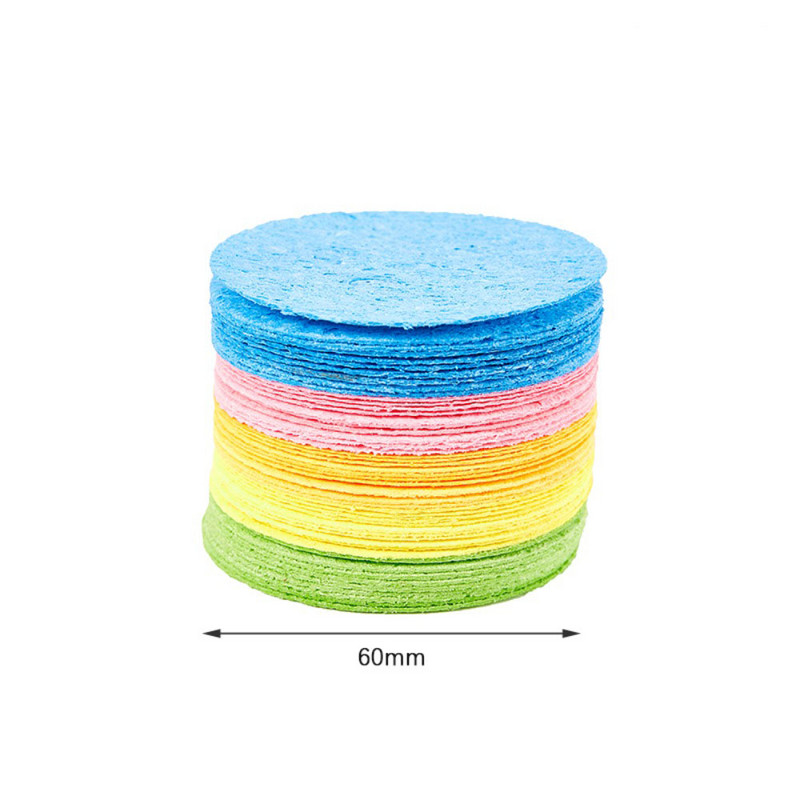 Pad Natural Wood Pulp Sponge Makeup Remover Suspaustos veido kempinės Valymo kempinės suspaustos veido kempinės