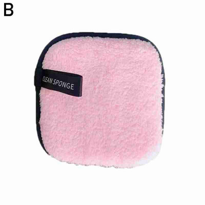 Dvisluoksnis veido valymo rankšluostis, daugkartinio naudojimo nagų dailės šluostė, mikropluošto pūkų valymo priemonė N medvilnės valiklis makiažo pagalvėlės D8U1