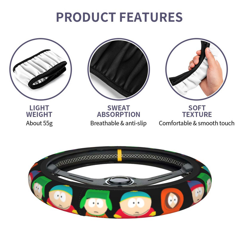 37-38 roolirattakatted armsad Southparki multikad elastsed anime-autostiilis sobivad autotarvikud