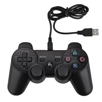 Žičani USB kontroler igre Gamepad za PS3 Joystick Game Controller Dual Vibration Gamepad za Sony PS 3 konzolu