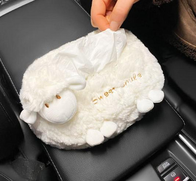 rajzfilm Aranyos autókendős doboz Kreatív autós akasztós típus fiókdoboz fedél Autóülés háttámla kartámasz doboz papírzsebkendő Rajzfilm Aranyos autó Ti