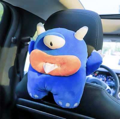 rajzfilm Aranyos autókendős doboz Kreatív autós akasztós típus fiókdoboz fedél Autóülés háttámla kartámasz doboz papírzsebkendő Rajzfilm Aranyos autó Ti