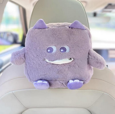 rajzfilm Aranyos autókendős doboz Kreatív autós akasztós típus fiókdoboz fedél Autóülés háttámla kartámasz doboz papírzsebkendő Rajzfilm Aranyos autó Ti