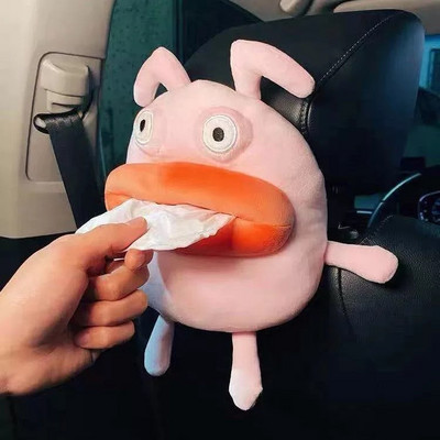 rajzfilm Aranyos autókendős doboz Kreatív autós akasztós típus fiókdoboz fedél Autóülés háttámla kartámasz doboz papírzsebkendő Rajzfilm Aranyos autó Ti