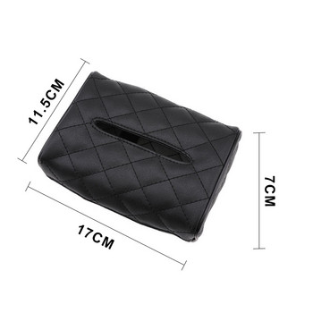 1 τμχ Μαύρες χαρτομάντιλες με χαρτοπετσέτες μιας χρήσης Tissue boxes Car Accessories Tissue Bag Organizer Διακόσμηση αυτοκινήτου Auto Storage