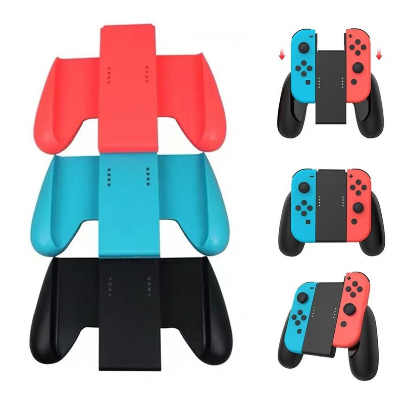 1 db Gaming Grip fogantyú vezérlő Komfort markolat fogantyú tartó tartó Nintend Switch Joy-Con műanyag fogantyú tartóhoz