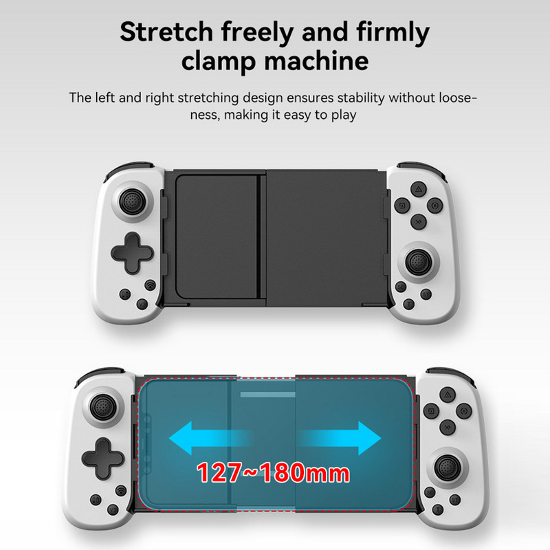 Androidi/iOS-i/Winsi juhtmevaba kontrolleri jaoks 3-režiimiline ühendus Juhtmeta mängud Käepide Bluetooth-ühilduv 5.0 PS4 Switch PC jaoks