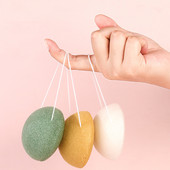 2 tk/kott Näo ümmargune meigieemaldusvahend Naturaalne Konjac Konnyaku näopuhastus näohooldus puhastuskäsn Beauty pesusvamm