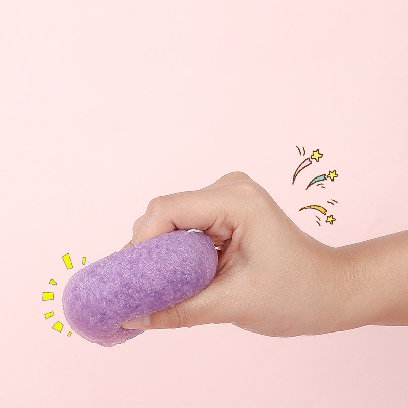 2 tk/kott Näo ümmargune meigieemaldusvahend Naturaalne Konjac Konnyaku näopuhastus näohooldus puhastuskäsn Beauty pesusvamm