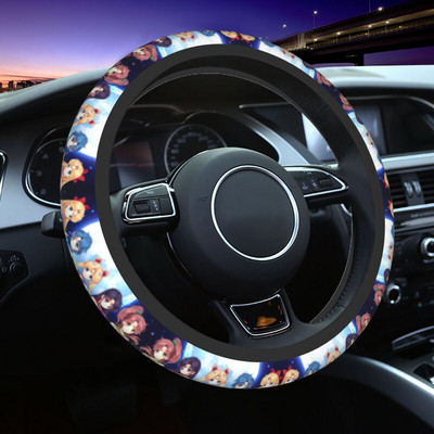 Lovely Usagi Tsukino Luna Pattern κάλυμμα τιμονιού για γυναίκες Moon Sailors Steering Wheel Protector Universal Fit 37-38cm Car
