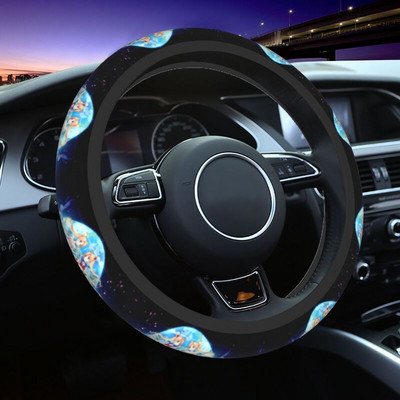 Lovely Usagi Tsukino Luna Pattern κάλυμμα τιμονιού για γυναίκες Moon Sailors Steering Wheel Protector Universal Fit 37-38cm Car