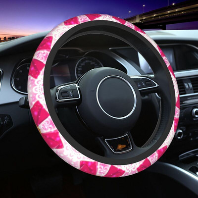 Lovely Usagi Tsukino Luna Pattern κάλυμμα τιμονιού για γυναίκες Moon Sailors Steering Wheel Protector Universal Fit 37-38cm Car