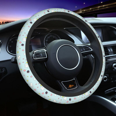 Lovely Usagi Tsukino Luna Pattern κάλυμμα τιμονιού για γυναίκες Moon Sailors Steering Wheel Protector Universal Fit 37-38cm Car