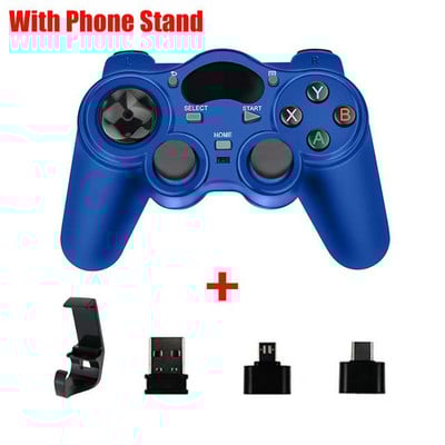 2.4G Gamepad Joystick Bežični kontroler s OTG pretvaračem za PS Android pametni telefon Laptop Tablet PC Smart TV Box Veleprodaja