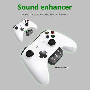 Ελεγκτής παιχνιδιών Ενισχυτής ήχου για Xbox One S/XSX/XSS/ELITE/ELITE2 Προσαρμογέας ακουστικών παιχνιδιών Ασύρματο στερεοφωνικό μετατροπέα ακουστικών