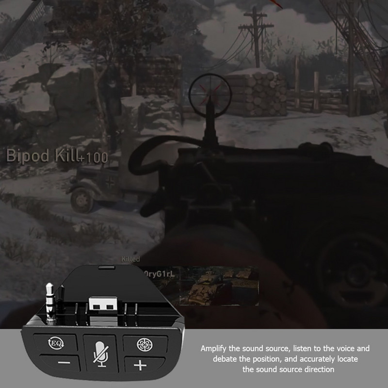 Žaidimų valdiklio garso stipriklis, skirtas Xbox One S/XSX/XSS/ELITE/ELITE2 žaidimų pulto ausinių adapteris, belaidis stereofoninių ausinių keitiklis