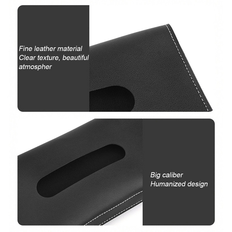 Käsitööornament auto hoiustamiskaunistus Nahast päikesesirm salvrätikarbi hoidik Rippuv automaski hoidja Varjutav salvrätiku ümbris