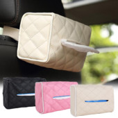 Car Tissue Box PU Δερμάτινο Πίσω Κάθισμα Sun Visor Κρεμαστή θήκη Auto Interior Organizer Tissue συρτάρι θήκη τσάντα αξεσουάρ
