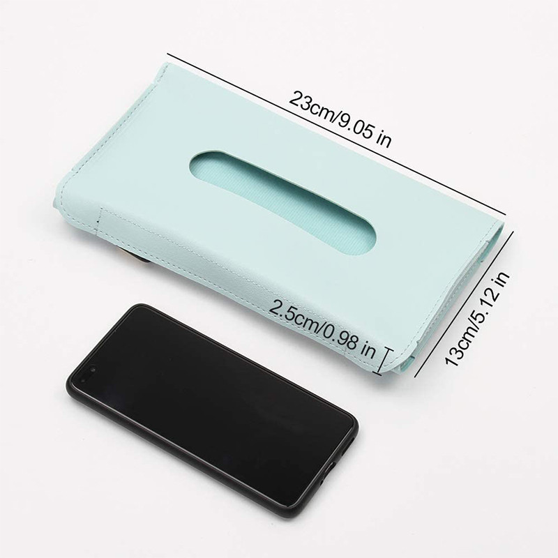 Automobilske kutije za maramice PU kožni automobilski vizir od sunca Viseći držač kutije za maramice 23*13*2,5 cm Dodaci za dekoraciju interijera automobila