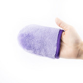 1vnt veido giluminio valymo pagalvėlės Daugkartinio naudojimo makiažo valiklis pirštinės Minkšta mikropluošto valomoji makiažą šalinanti pirštinė Veido rankšluostis