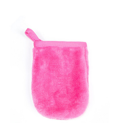 1vnt veido giluminio valymo pagalvėlės Daugkartinio naudojimo makiažo valiklis pirštinės Minkšta mikropluošto valomoji makiažą šalinanti pirštinė Veido rankšluostis