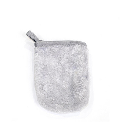 1vnt veido giluminio valymo pagalvėlės Daugkartinio naudojimo makiažo valiklis pirštinės Minkšta mikropluošto valomoji makiažą šalinanti pirštinė Veido rankšluostis