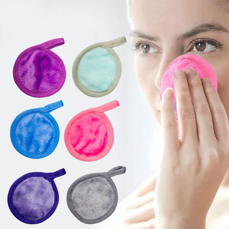 Tampă absorbantă durabilă de machiaj Mini tampon absorbant Instrument cosmetic lavabil Servețele pentru curățarea feței Tampă de îngrijire a pielii