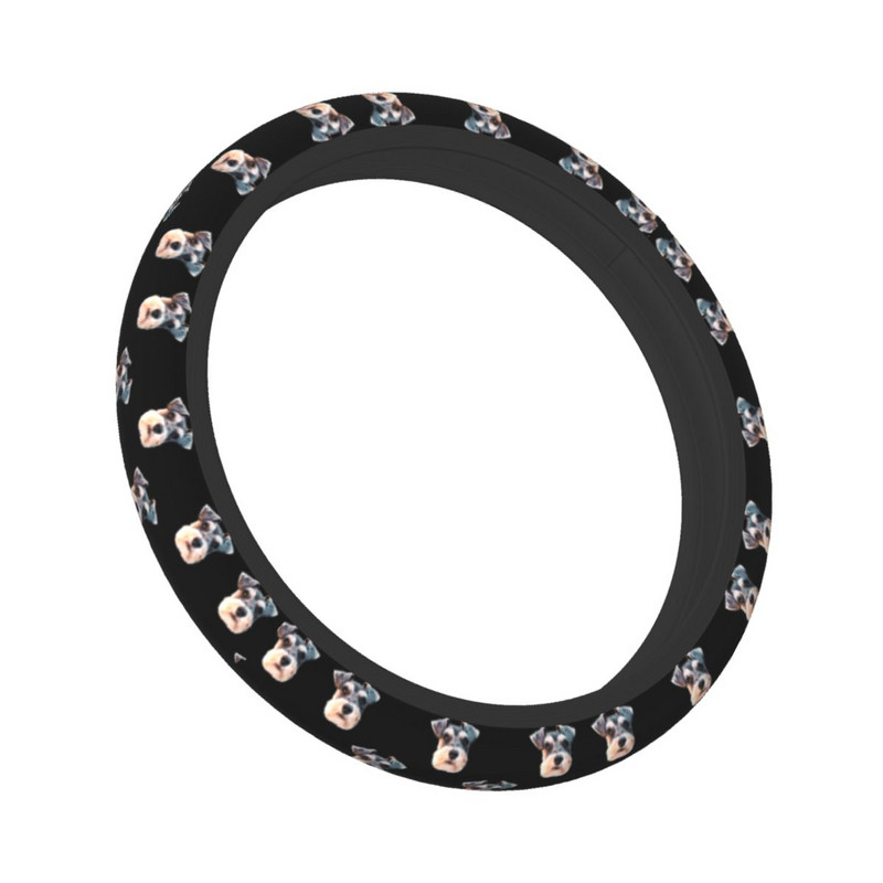 Smiješni minijaturni pas šnaucer, navlaka za upravljač automobila 37-38 Štitnik za automatski upravljač, šareni dodaci za automobile