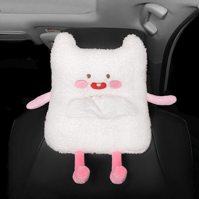 Cartoon Creative Car Tissue Box Θήκη χαρτοπετσέτας Χάρτινα κουτιά Θήκη χαρτοπετσέτας για πλάτη καθίσματος αυτοκινήτου Corgi Ass Crab Lion Hamster Sheep
