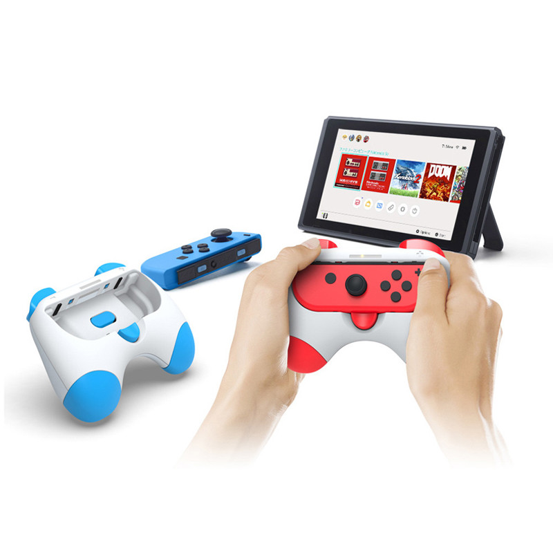 2 ks/krabica roztomilý kreslený ovládač rukoväte pre NS Joy-Con Switch a Switch OLED ABS materiál protišmykový gamepad príslušenstvo darček pre dieťa