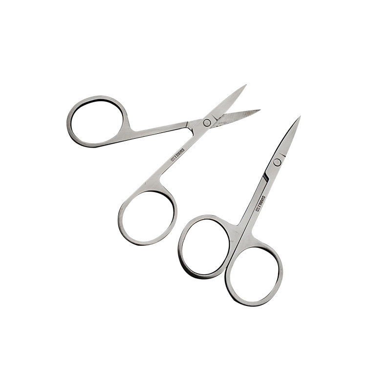 Nerūdijančio plieno smulkių nagų įrankiai antakiams, nosies plaukams žirklės, kirpimo manikiūras, veido kirpimas pincetu makiažo grožio priemonė