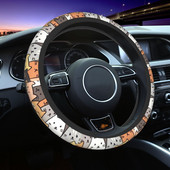 Funny Cats Navlaka za volan automobila 38 cm Zaštitna navlaka za volan sa životinjama i mačkama Dodaci za volan u stilu automobila