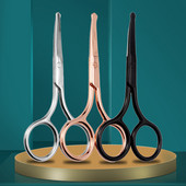 1 tk Ninakäärid Ilutooted Meigitööriist Juukseeemaldaja Küünenaha ümmargune ots Käärid Ohutu Tervis Nina Juuksekäärid