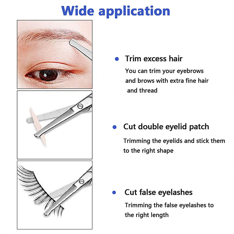 1 tk Ninakäärid Ilutooted Meigitööriist Juukseeemaldaja Küünenaha ümmargune ots Käärid Ohutu Tervis Nina Juuksekäärid