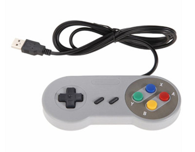 USB žaidimų valdiklis Joypad laidinis vairasvirtės valdiklis, skirtas Nintendo SNES, skirtas Windows98 XP Mac OS
