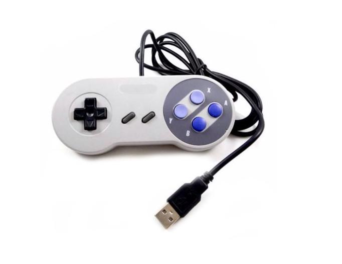 USB žaidimų valdiklis Joypad laidinis vairasvirtės valdiklis, skirtas Nintendo SNES, skirtas Windows98 XP Mac OS