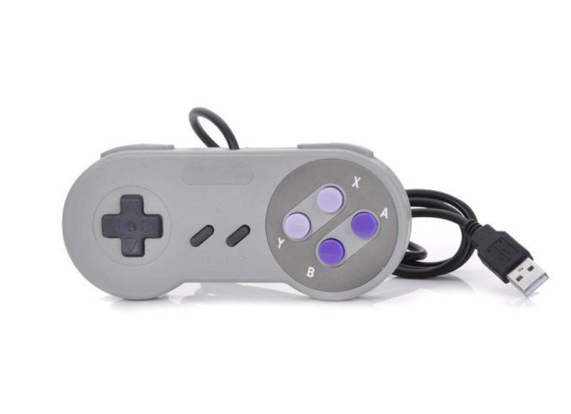 USB žaidimų valdiklis Joypad laidinis vairasvirtės valdiklis, skirtas Nintendo SNES, skirtas Windows98 XP Mac OS
